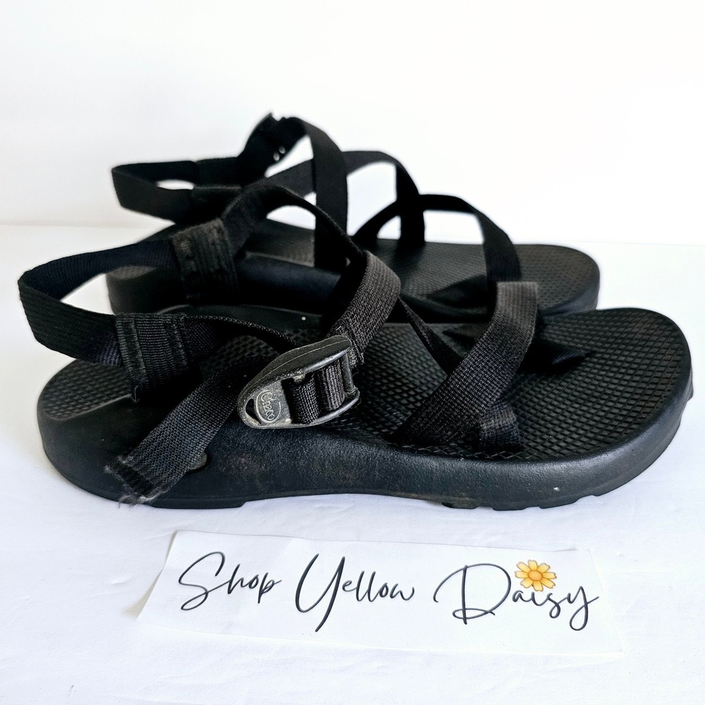 Mens Chaco Z/2 Black Ankle Strap Hiking Water Sandals Vibram Sole Sz 10 Sh672.3